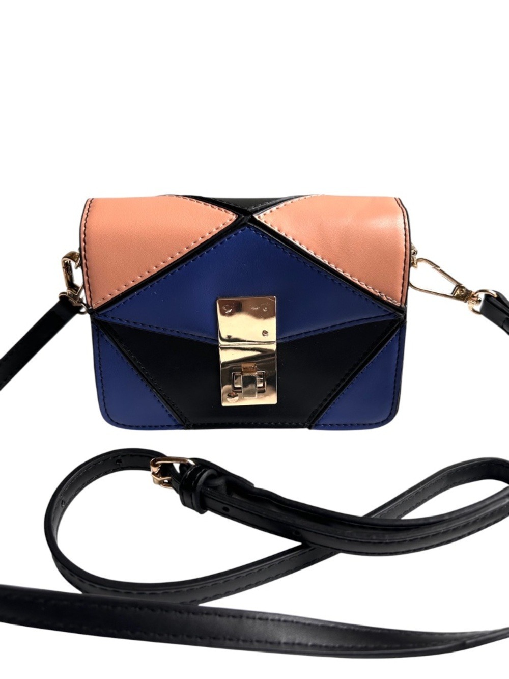 Galleries Lafayette Paris Color Block Small Classic Crossbody Bag Like New